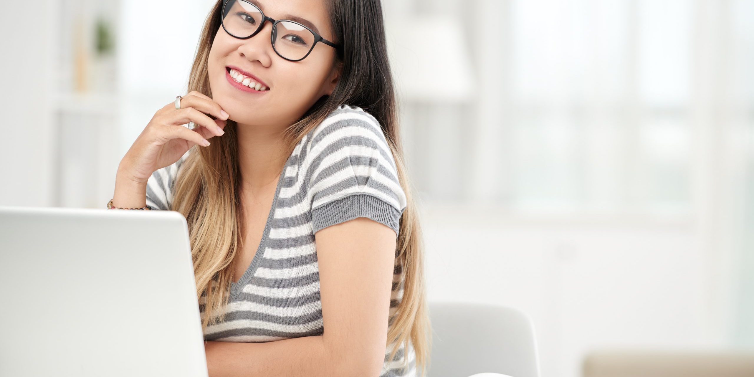 Cheerful student